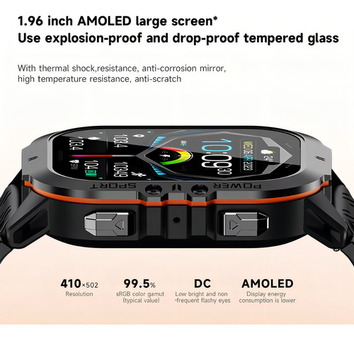 Funda impermeable para reloj inteligente Lemfo C26 con Bluetooth Call, color negro y azul