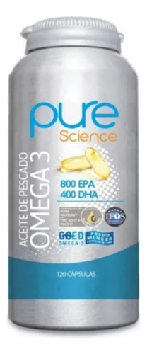 Pure Science Omega 3 800 Epa 400 Dha 120 Cápsulas Sabor Sin Sabor