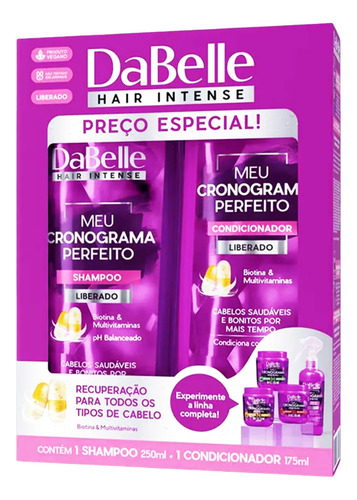 Kit Shampoo E Condicionador Dabelle Hair Meu Cronograma