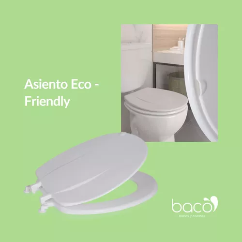 Tapa Asiento Inodoro Herraje Pvc Bacoplast Anti Bacterial