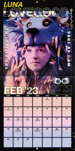 Mini Calendario De Pared 2023 De Harry Potter