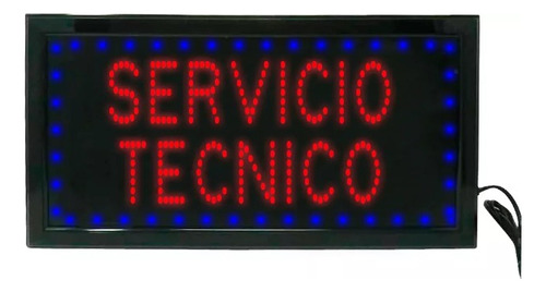 Letrero Led Luminoso Servicio Tecnico 48x25cm