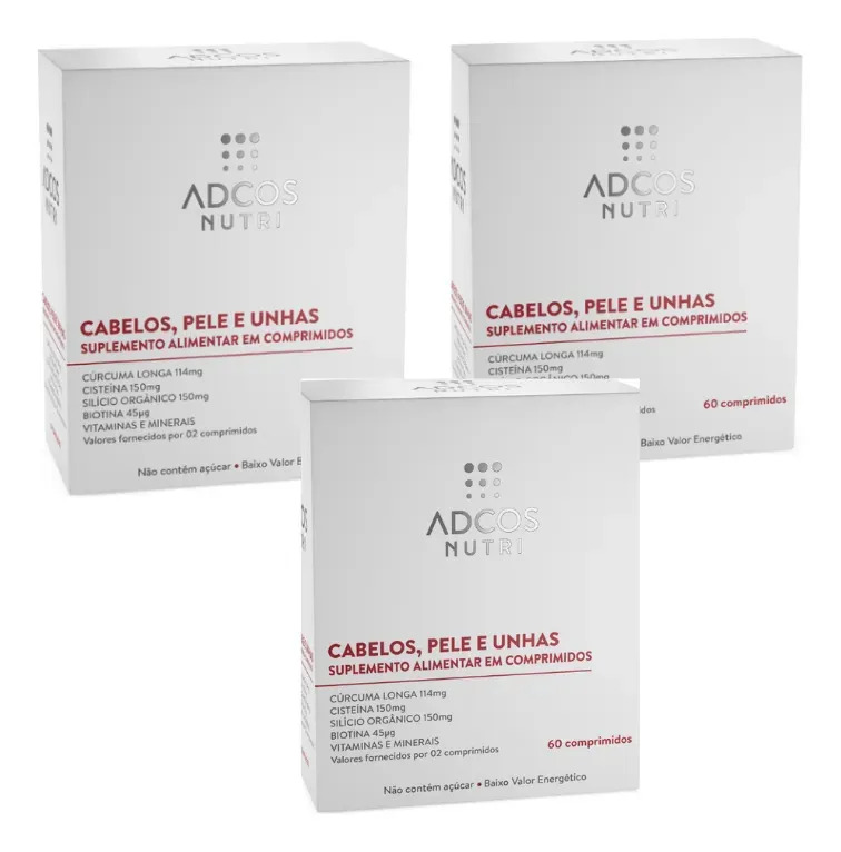 Adcos Kit Adcos Nutri Cabelos, Pele E Unhas