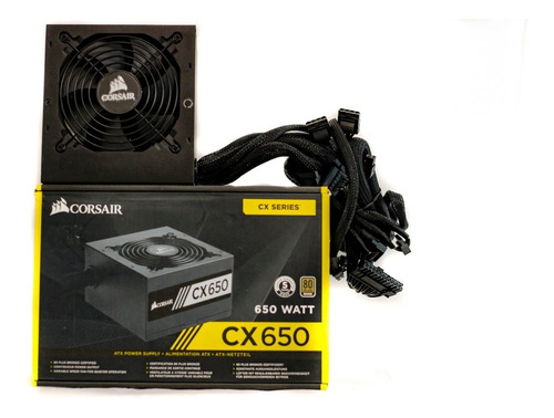 Imagem 4 de 4 de Fonte Corsair Cx650 650watts Pc Gamer 80 Plus Bronze