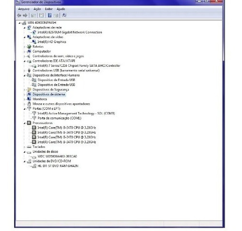 Cpu Desktop Lenovo M92p Core I5 3470 3ºgen. 4gb Ram Hd 500gb