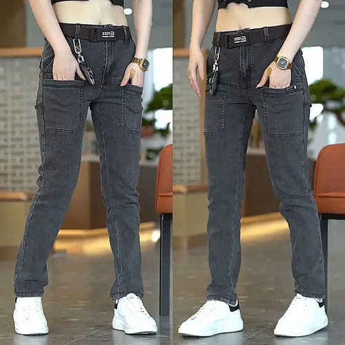 Pantalones Casuales De Verano Con Pantalones Vaqueros Ajusta