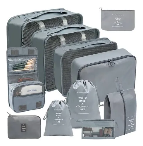 Kit Organizador De Ropa Viajero 11 Piezas