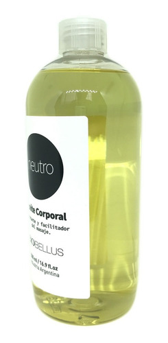 3 Aceites Corporal Para Masajes Neutro Biobellus 500 Ml Fragancia Neutra