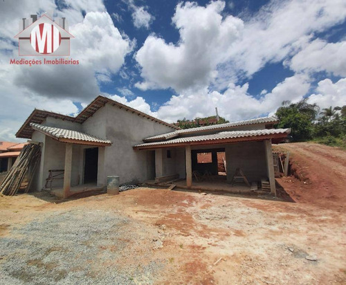 Linda Chácara Em Fase De Construção, Com 3 Dormitórios, Piscina, Ótima Localização, À Venda, 1000 M² Por R$ 380.000 - Zona Rural - Pinhalzinho/sp - Ch0820