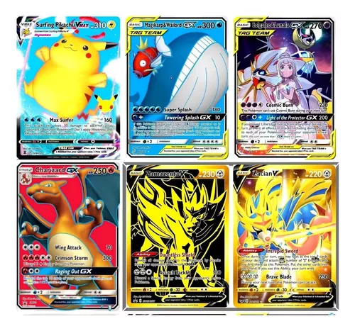 30 Cartas Pokemon Gx Aliados V Vmax + 1 Carta Zamazenta Gold