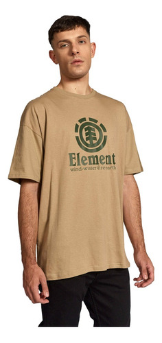 Remera Hombre Manga Corta Element Vertical Oversize