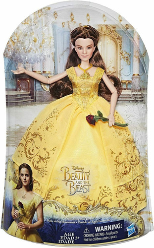 Muñeca Belle Vestido Encantado - La Bella Y La Bestia Disney