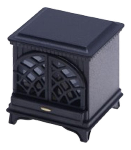 2 Chimenea De Casa De Muñecas En Miniatura, Negro