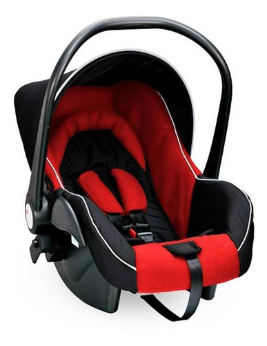 Carrinho de bebê de paseio travel system Carestino Travel System City Travel vermelho com chassi de cor preto