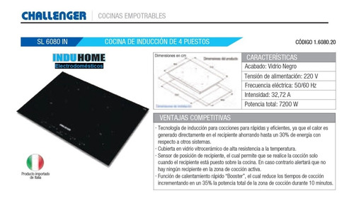 Imagen 10 de 10 de Encimera A Gas Challenger Sq-6730 2q Al Por Mayor Y Menor