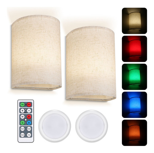 Lámpara De Pared Colorida Con Temporización De Control Remot