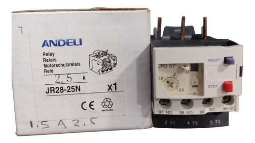 Rele Termico De 1.6 A 2.5 Amp Andeli 