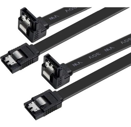 Paquete De Cable Sata A Sata Negro