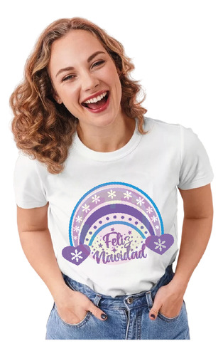 Playera Navideña Feliz Navidad Intercambio Regalo Profe M6