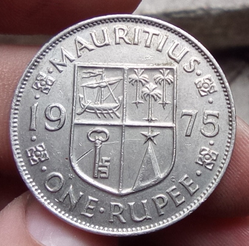 Mauricio 1 Rupia 1975