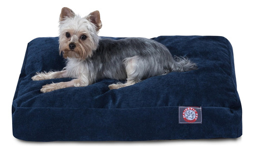 Cama Rectangular Pequeña Para Perros De La Colección Navy