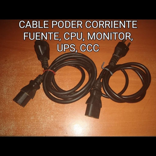 Cable De Poder Corriente Pc Cpu Ups Monitor Tv