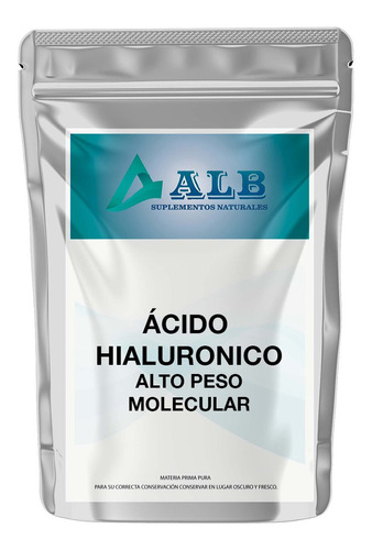 Ácido Hialurónico Puro 100 Gr Alto Peso Molecular Alb