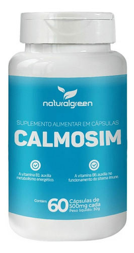 Vitamina B1+ B6 + L-triptofano E Melatonina 500mg 60 Cáps