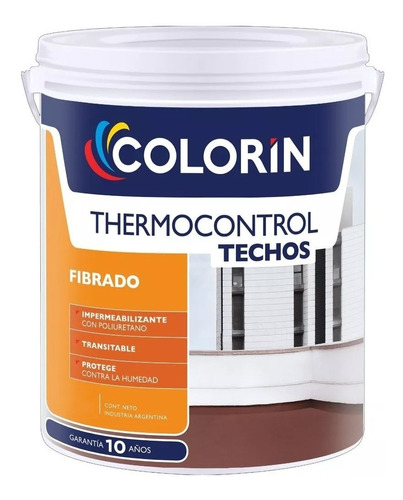 Thermocontrol Techos Fibrado Membrana 20 Kg Colorin - Iacono