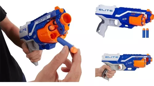 Brinquedo Lança Dardos Nerf Elite Disruptor - Tambor rotativo e desbloqueio  rápido - B9838 - Hasbro