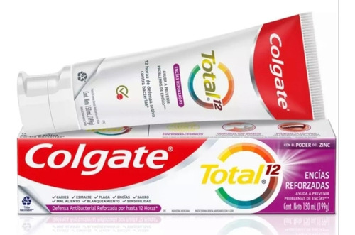 Pasta Dental Colgate Total 12 Encías Reforzadas 199 Grs