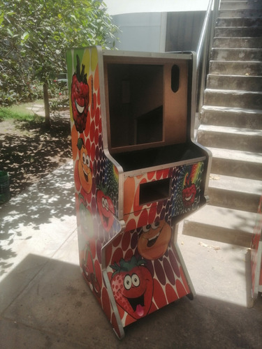 Mueble Tragamonedas Loteria Pikachu Modelo Z Mdf Impreso (Usado)