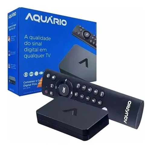 Conversor Digital TV Aberta Aquário DTV-9000 Full HD HDMI