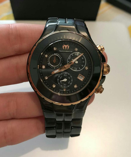 Reloj Technomarine Cerámica Negra 