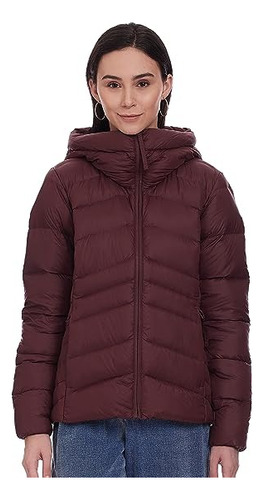 Campera Columbia Autumn Park Capucha Omni Heat Termica Mujer