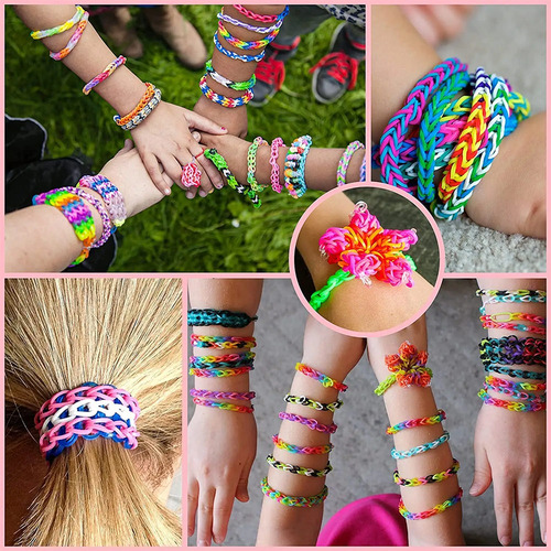 Loom Band Gomitas Pulseras Bandas Elasticas X2000 Accesorios