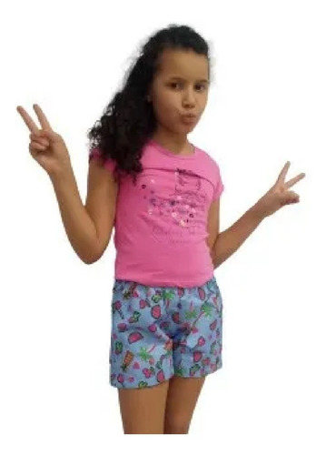 Kit Lote 6 Conjunto Infantil Feminino Juvenil Roupa Menina