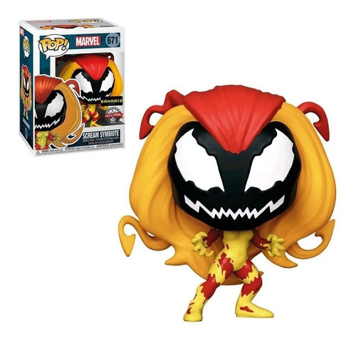 Funko pop figura Scream symbiote Pelicula Marvel 671 Edu