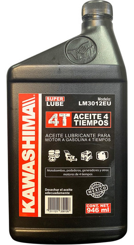 Aceite Kawashima 4 Tiempos 1 Litro Cont. 12 Pzs.