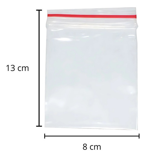 Saquinho Zip 8x13 - Pacote Com 1000 Unidades