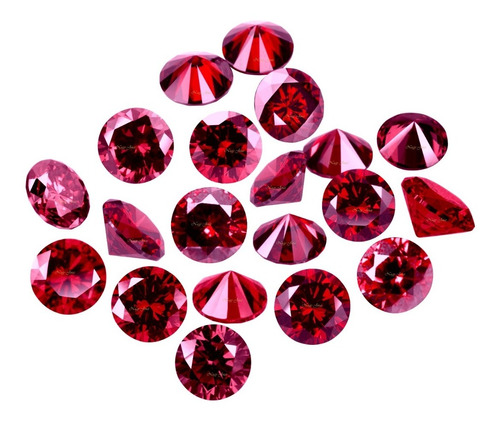 20 Graciosos Rubis Pedra Preciosa + 3 De Brinde, 2mm, 0.95ct