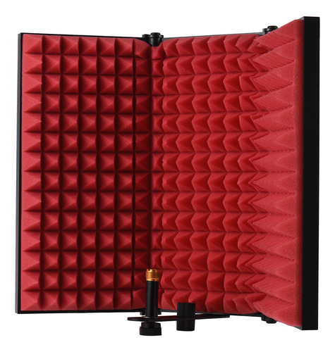 Micrófono Plegable Isolation Shield Filter Wind De 3 Puertas
