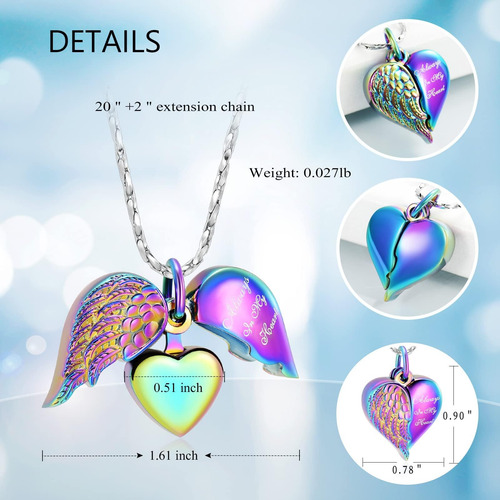 Joyas De Cremación Imrsanl Para Cenizas Campo De Collar De U