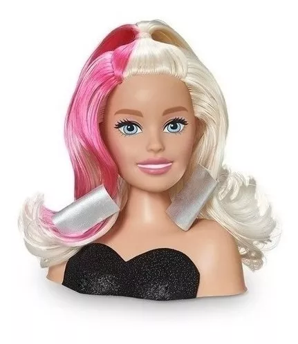 Boneca In Style Busto C Acessórios Cabelo Maquiagem Infantil Cor Loira