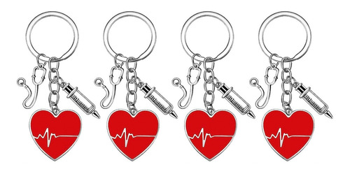 Llavero Latido Medico Corazon Amor Salud Heartbeat Doctor