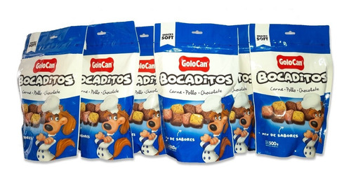 Bocaditos Humedos Perro Golocan X 6 Unidades De 500g (3 Kg)