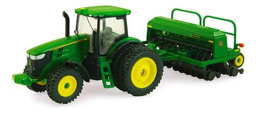 / Tractor John Deere 7215r Escala 1:64 Con Barrena De Grano