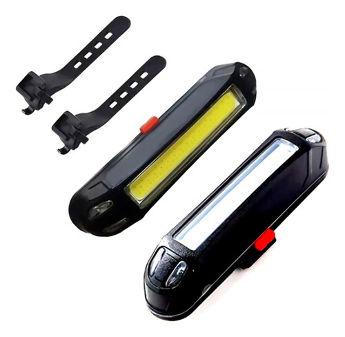 Set Luz Bici Delantera Y Trasera Led Cob Mítical