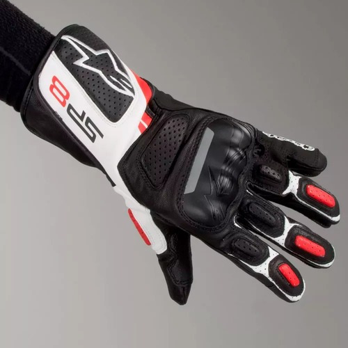 Guante Alpinestars Sp8 V2, color rojo, talla M