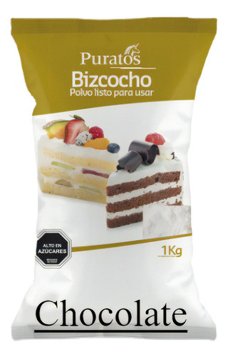 Premezcla Bizcocho Chocolate Puratos 1 Kilo, Sin Huevo